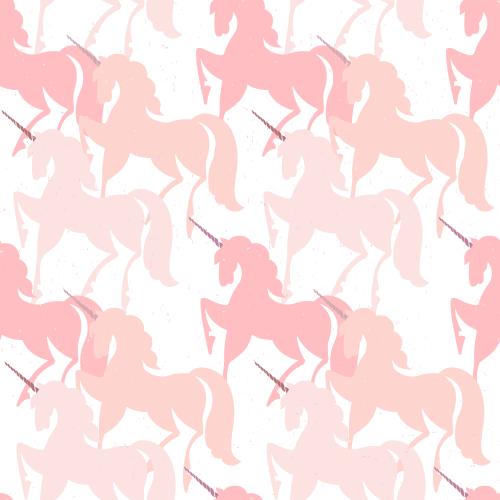 Einhorn. Vektor Rosa Einhörner auf weißem