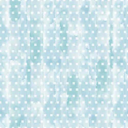 Vektorgrafik abstrakt geometrisch, quadratmuster auf blauem aquarell