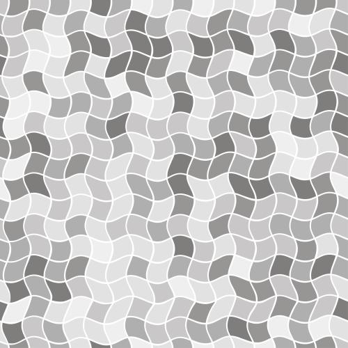 Karierte. Vektor wellige monochromen Quadraten auf weißem