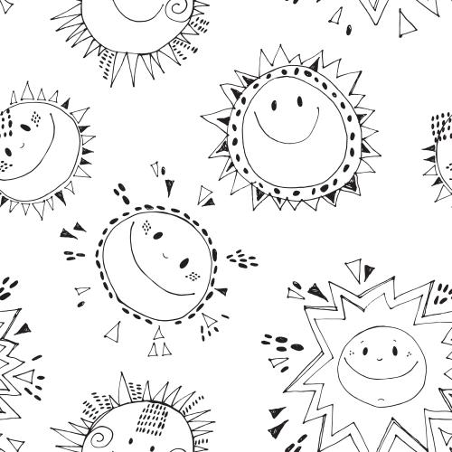Vektorgrafik cartoonartige sonnenspiegel auf weißem