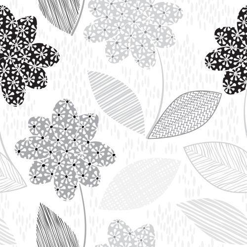 Vektorgrafik dekorative blumen auf weißem