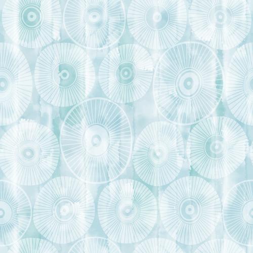 Aquarell. Vektor dekorative-blumen-auf-blauem-aquarell