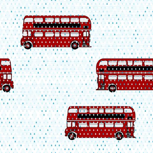 Reise. Vektor rote zweistöckige Autobusse
