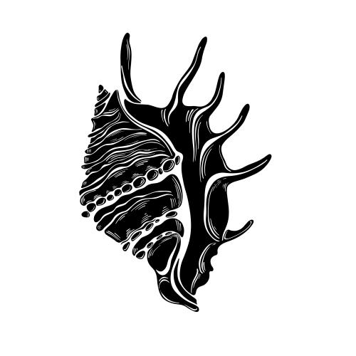 Vektorgrafik schale schwarze silhouette auf weißem