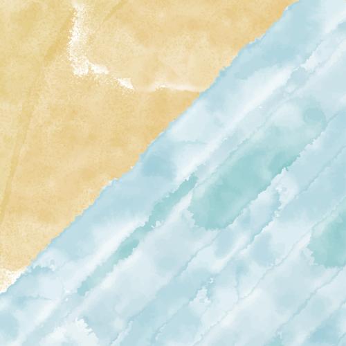 Vektorgrafik abstraktes aquarell auf dem thema strandurlaub