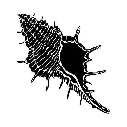 Vektorgrafik schale schwarze silhouette auf weissem