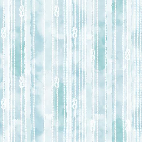 Vektorgrafik seile, seile mit seemannsknoten auf blauem aquarell