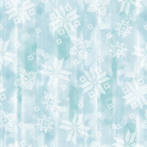 Stern. Vektor Weiße Sterne-Schneeflocken aus Punkten auf blauem Aquarell