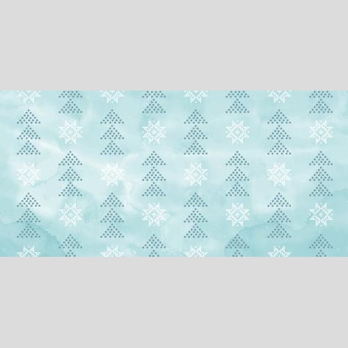 Vektorgrafik erlen und stern-schneeflocken aus punkten auf blauem aquarell