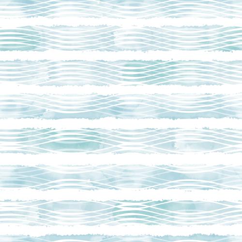 Vektorgrafik dekorative wellen auf blauem aquarellgestreiftem