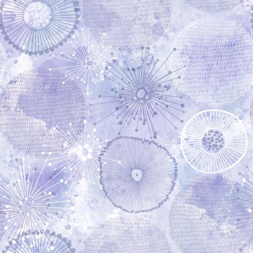 Vektorgrafik dekorative kreise und elemente auf lila aquarell