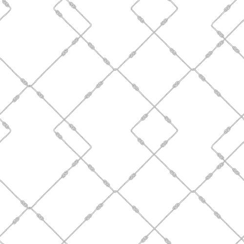 Vektorgrafik seile mit seemannsknoten auf weißem, geometrische komposition