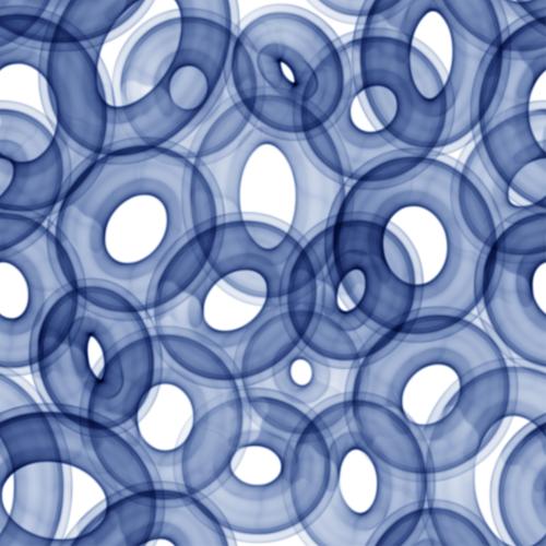 Oval. Vektor blaue Aquarell-Ovale auf weißem