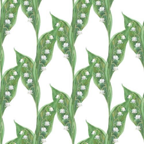 Rasterbild aquarell-lilien auf weißem