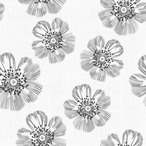 Karierte. Vektor stylisierte blumen auf hellem kaestchenmuster