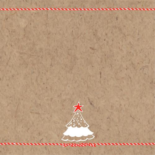 Vektorgrafik festliche schnüre, weihnachtsbaum und platz für text auf kraft