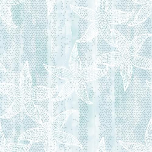 Vektorgrafik meersterne auf blauem aquarell-mosaik