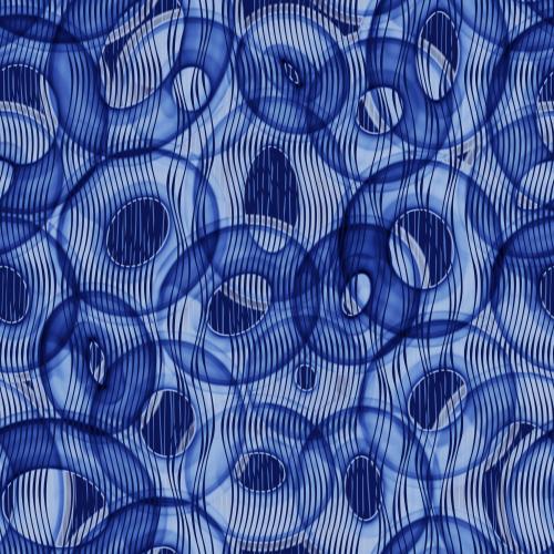 Oval. Vektor Aquarell-Ovale, wellenförmige vertikale Linien auf blauem