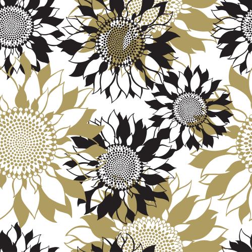 Sonnenblume. Vektor sonnenblumen auf dem weißen