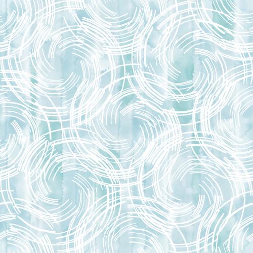 Vektorgrafik abstrakt geometrisch, dekorative kreise auf blauem aquarell