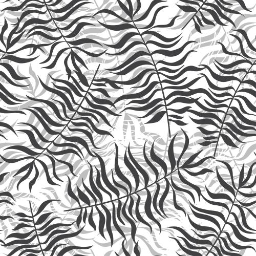 Vektorgrafik monochromen äste mit blättern