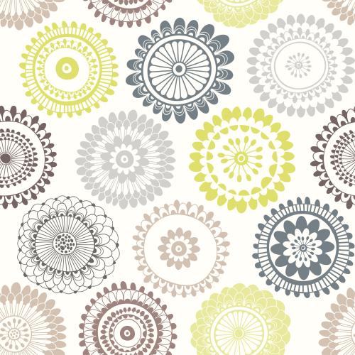 Vektorgrafik sagenhafte blumen auf weißem