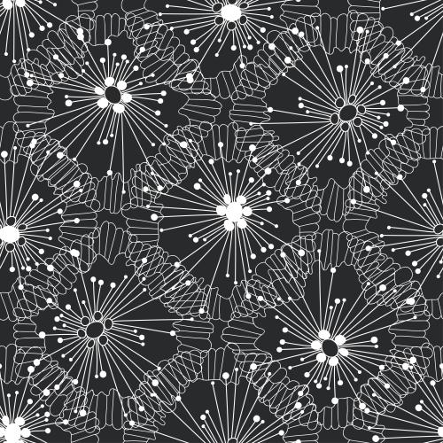 Vektorgrafik abstrakt geometrisch mit weißen konturen auf schwarzem