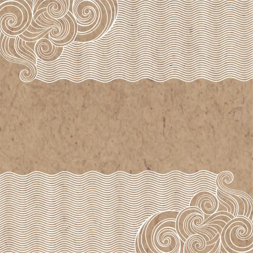 Vektorgrafik wellen, platz fuer text auf kraft