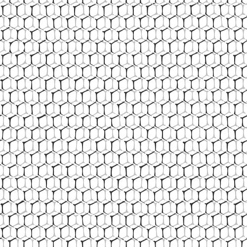 Abstrakte. Vektor Honigwaben, monochrome Konturen auf weißem