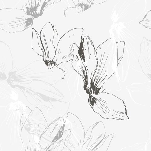 Vektorgrafik blumen cyclamen auf hellgrauem