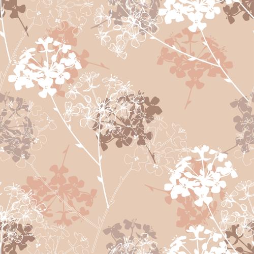 Vektorgrafik blumen, konturen und silhouetten auf pastell