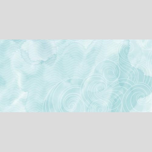Vektorgrafik dekorative aquarellwellen auf blauem