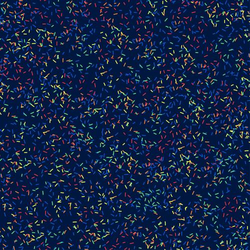 Geburtstag. Vektor farbenfrohes Confetti auf dem blauen