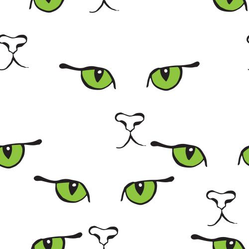 Vektorgrafik katzenaugen und nasen auf weißem