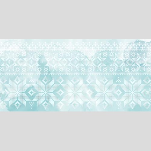 Vektorgrafik weiße sterne-schneeflocken aus punkten auf blauem aquarell