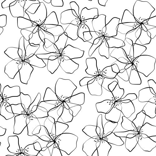 Vektorgrafik abstrakte blumen auf weißem