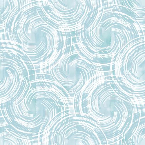 Vektorgrafik abstrakt geometrisch, dekorative kreise auf blauem aquarell
