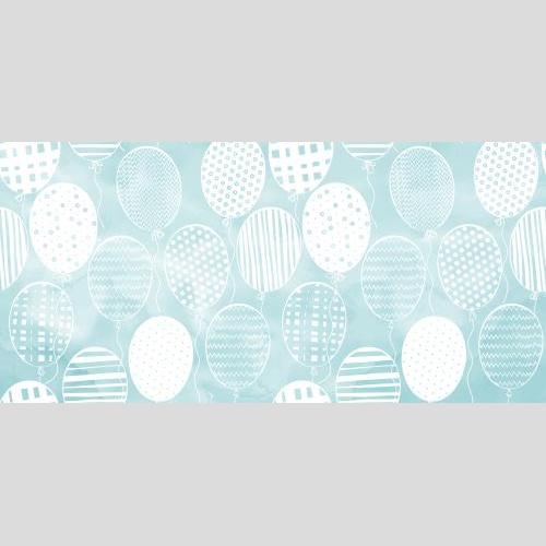 Vektorgrafik luftballons auf blauem aquarell