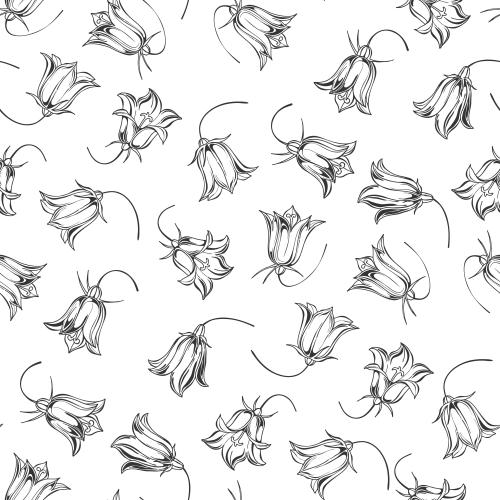 Vektorgrafik kuckucksblumen, blumenkonturen auf weißem