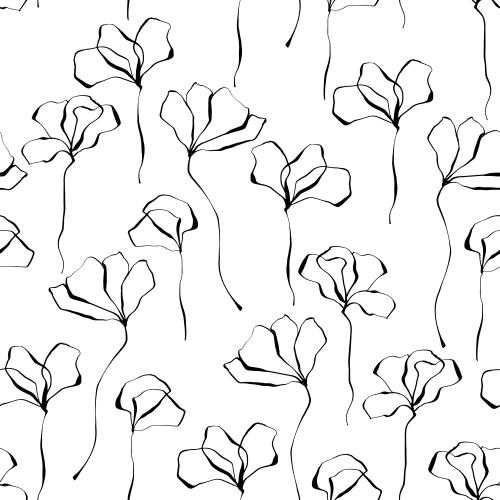 Vektorgrafik abstrakte blumen auf weißem