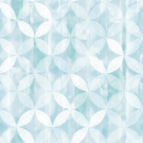 Karierte. Vektor abstrakte karierte Blumen auf blauem Aquarell