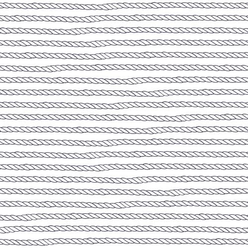 Seil. Vektor Monochrom maritime Seile auf weißem