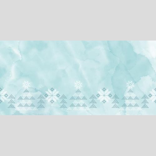 Vektorgrafik eisblumen, sternschneeflocken aus punkten, platz für text auf blauem aquarell