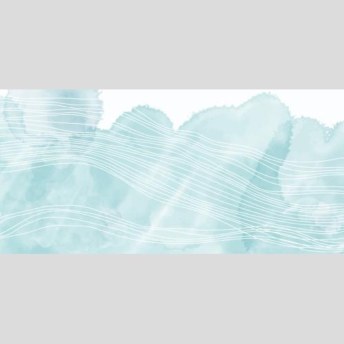Vektorgrafik weiße wellenförmige linien auf blauem aquarell
