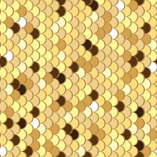 Fische. Vektor goldene Schuppen