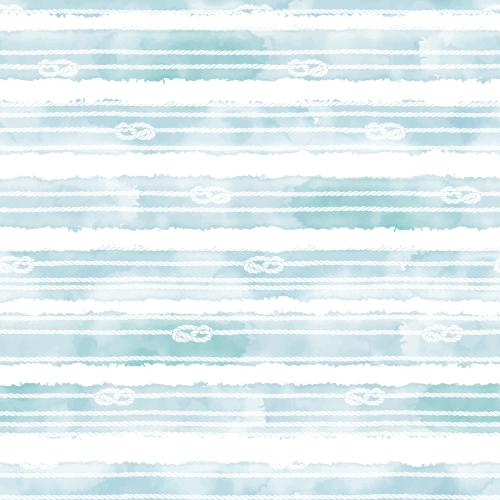 Vektorgrafik seile mit seemannsknoten und ohne auf blauen aquarellstreifen