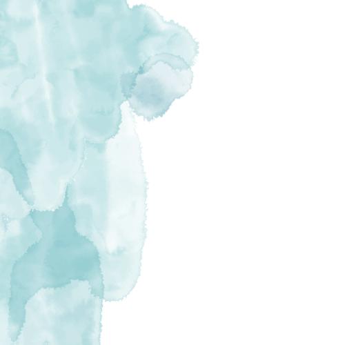 Vektorgrafik blauer aquarellfragment auf weißem