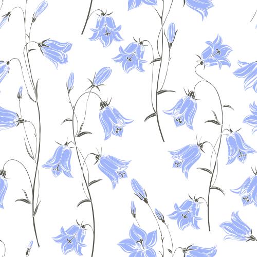 Glockenblume. Vektor Klingeln auf weißem