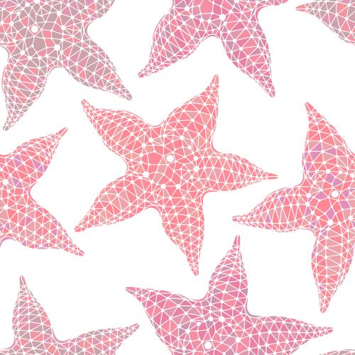 Vektorgrafik rosa meersterne auf weißem