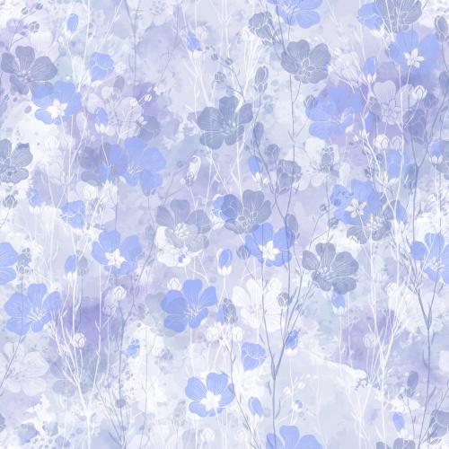 Vektorgrafik leinblumen auf lila aquarell